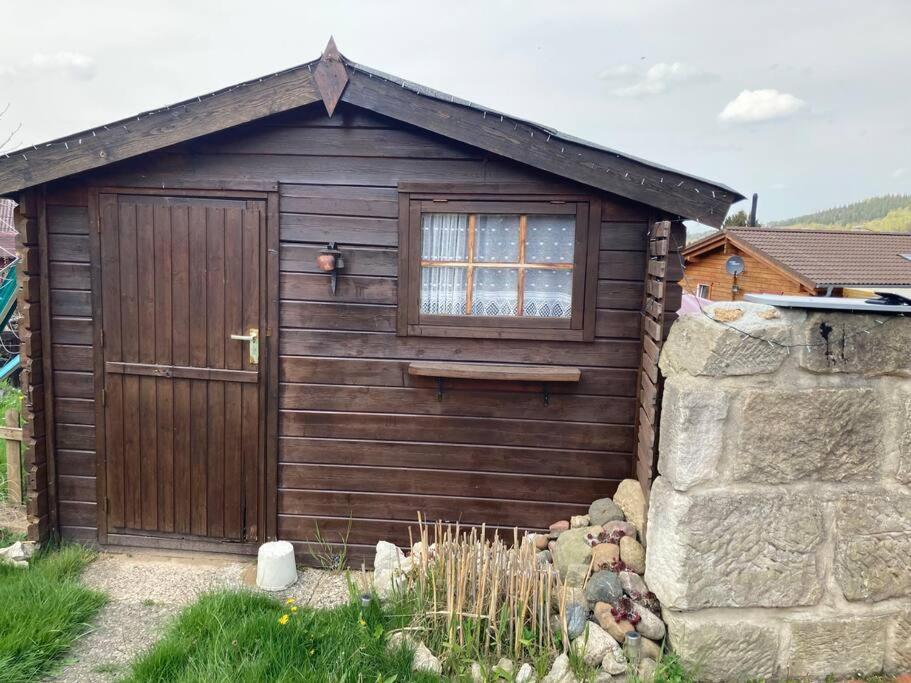 Behagliches Nurdachhaus Im Ferienhausgebiet Langelsheim Esterno foto