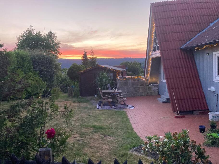 Behagliches Nurdachhaus Im Ferienhausgebiet Langelsheim Esterno foto