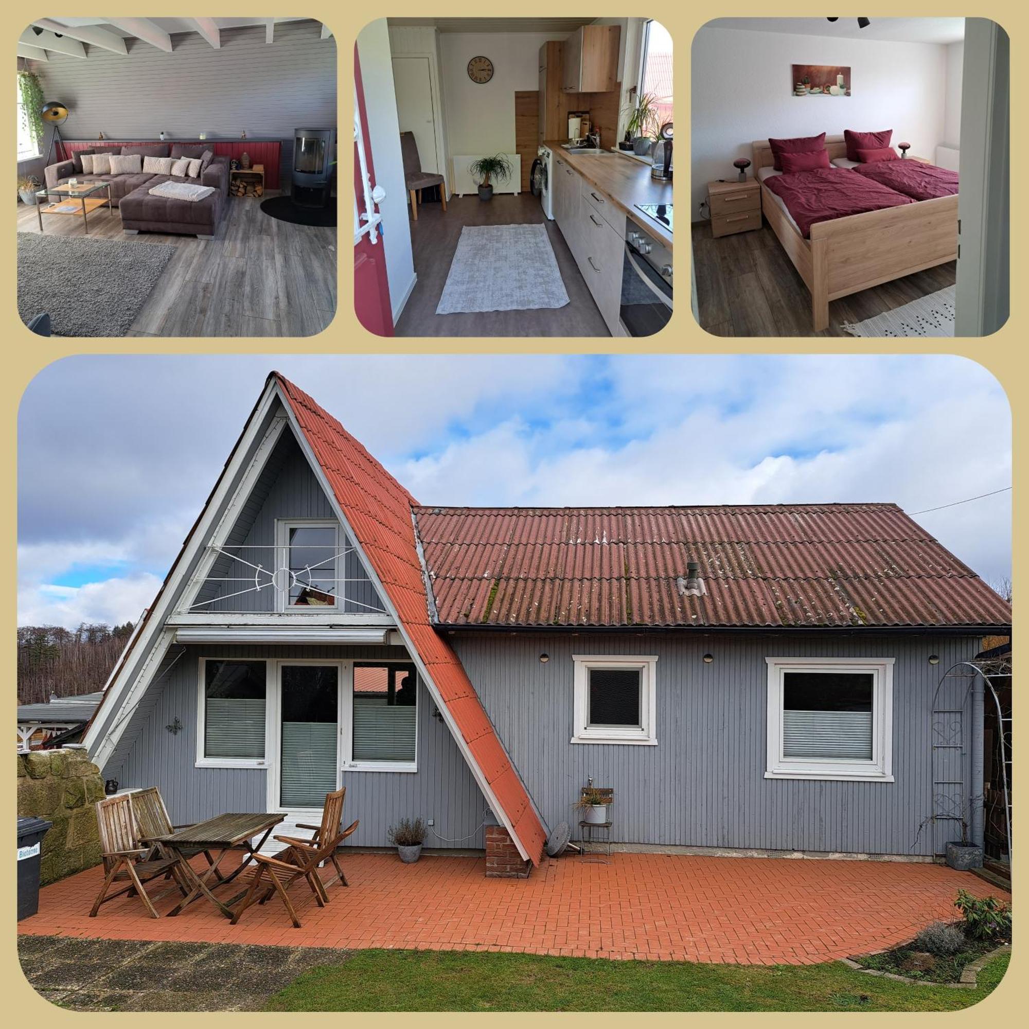 Behagliches Nurdachhaus Im Ferienhausgebiet Langelsheim Esterno foto